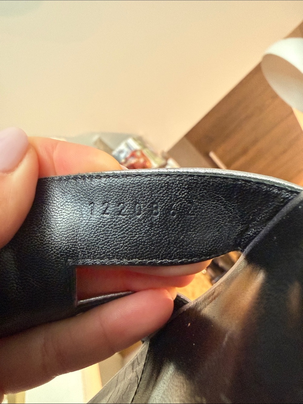 Pre-Owned Authentic Hermes Oran Sandal Silver Metallic Size 36 - Picture 13 of 15